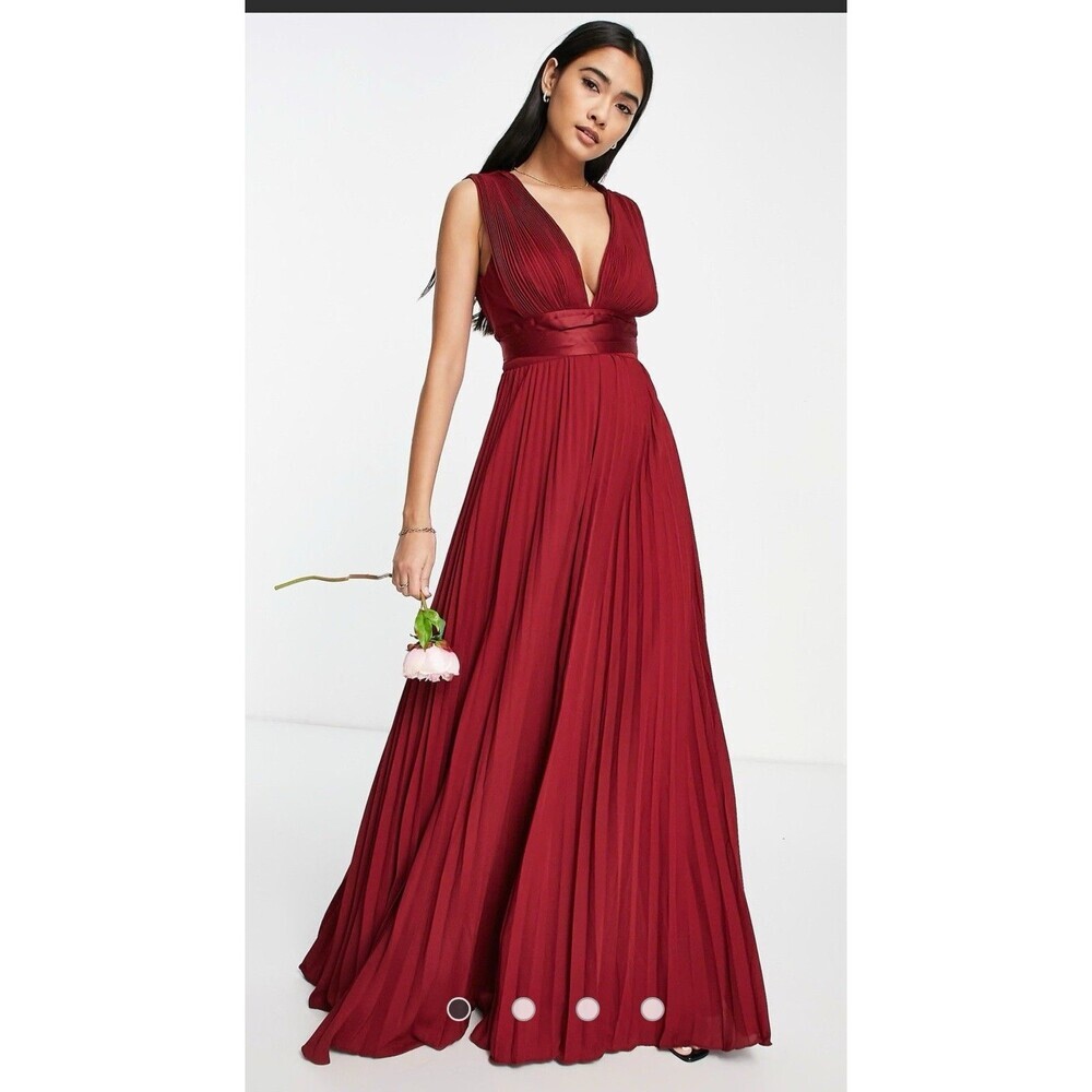 ASOS Burgundy Maxi Dress